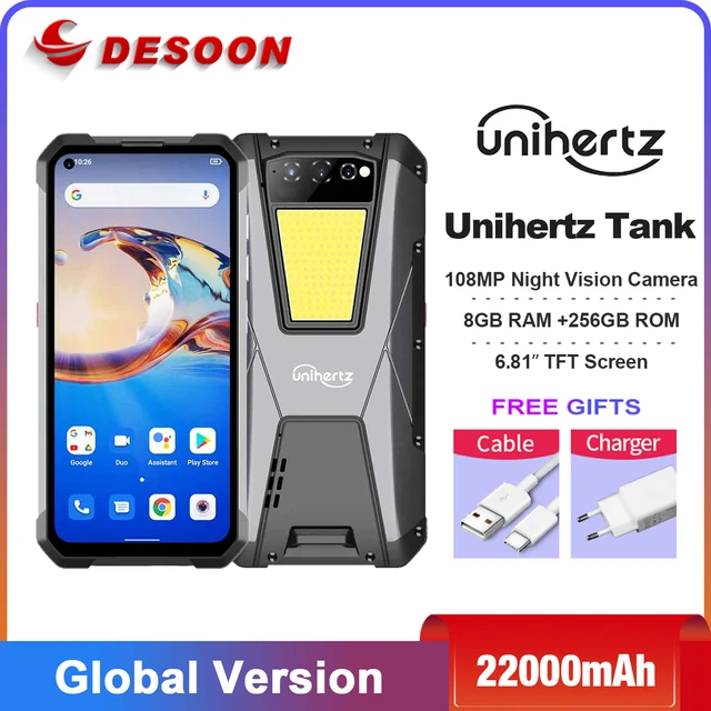 Unihertz Tank 256GB + 12GB Negro