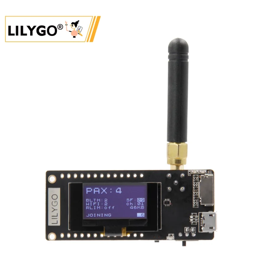     ESP-32 SMA LILYGO, LoRa32 V2.1 _ 1.6 , 433, 868, 915Mhz, ESP32 LoRa OLED, 0.96 ġ SD īTTGO