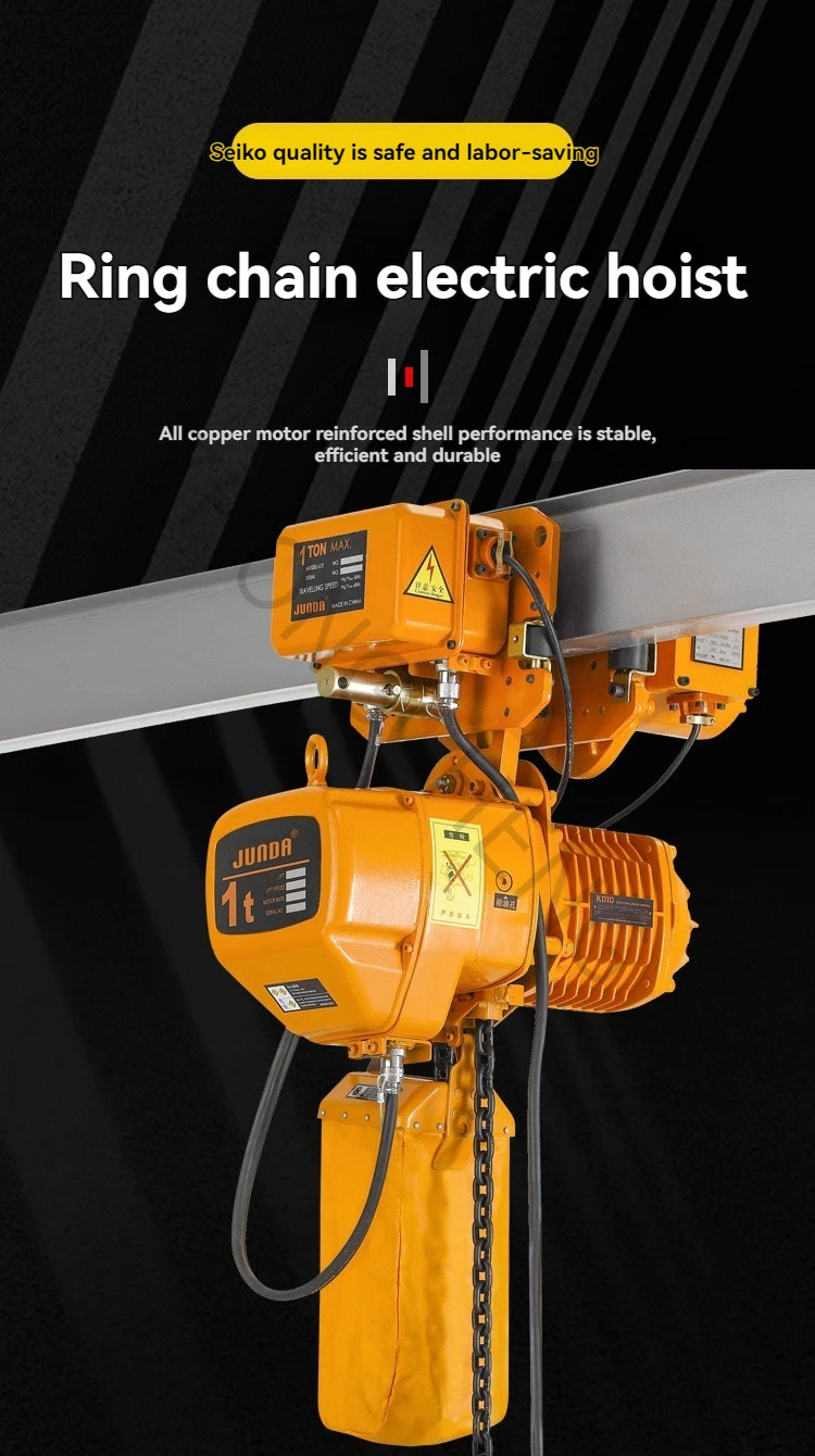 Electric hoist 220V 0.5T1 ton fixed operation lifting crane Chain Hoist Crane Fi