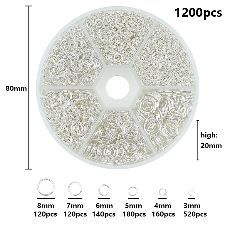 Gold-Plated Brass Jump Rings for Jewelry Making and Crafting