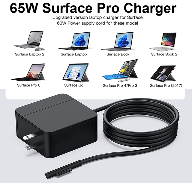 Chargeur Secteur 60W pour Microsoft Surface Pro 9, Surface Pro 8