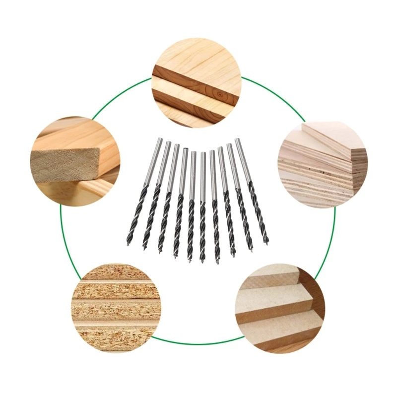 

10Pieces 3MM Wood Drill Bit Set For Woodworking Drill Bit High Carbon Steel