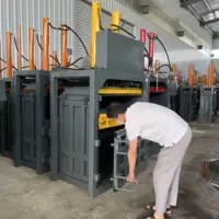 Handle Vertical Hydraulic Packer /Waste Paper Baler Of Garbage Station /Waste Cloth Compressor Machine 1