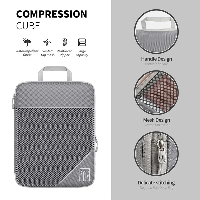 

Набор кубиков легкая сумка портативный чемодан с органайзером для багажа Упаковка для путешествий хранение обуви сжатая визуальная сетка