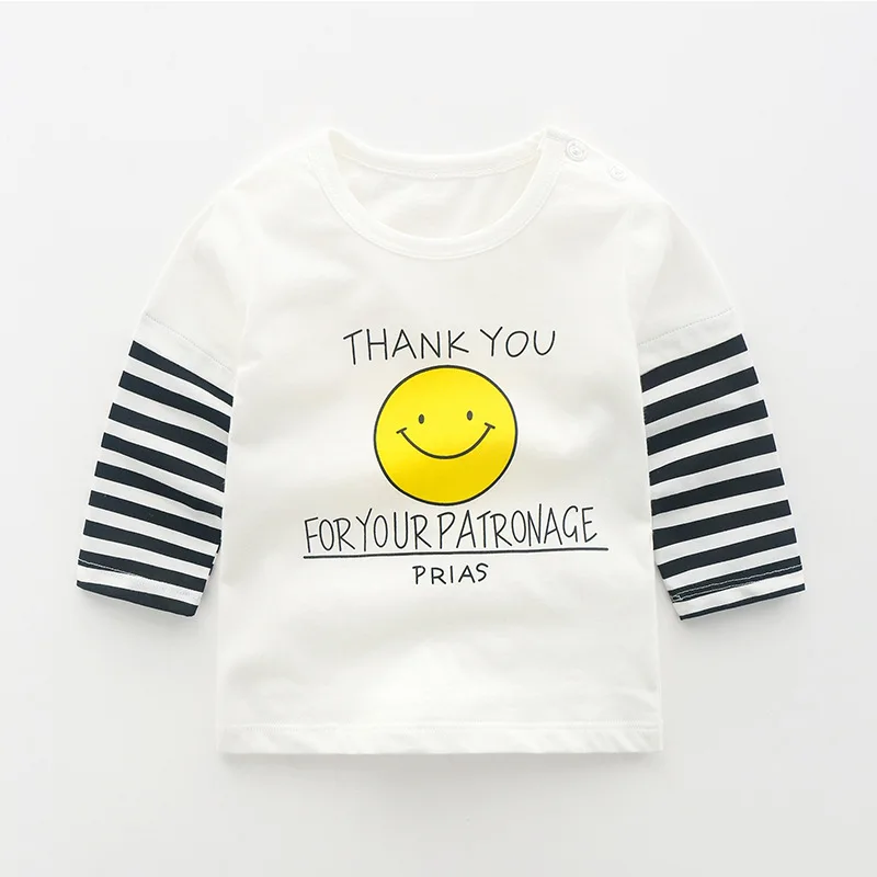 

ZWY2011 Unisex Autumn T-shirts for Boy Girl Long Sleeve Cotton Tees Top Children's Clothing Toddler Girls Shirts Baby