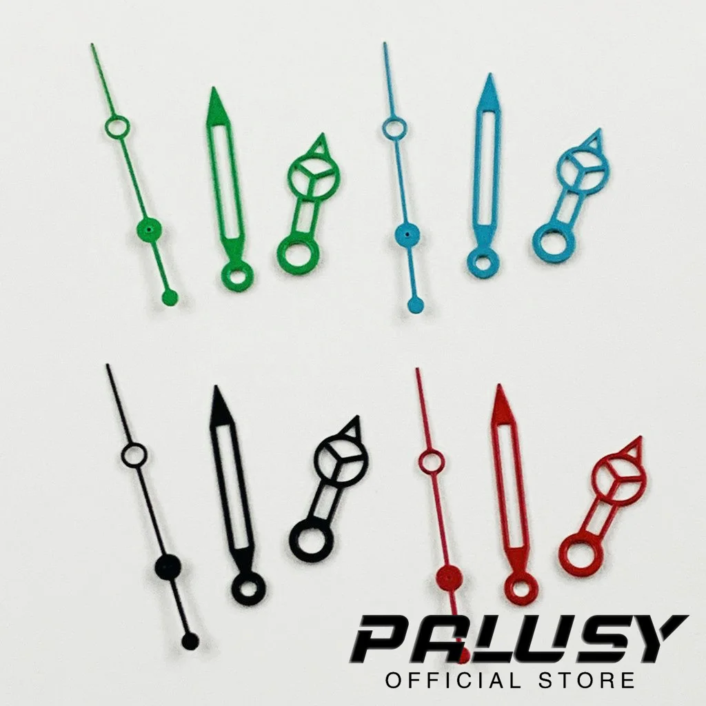Red Blue Green Black Watch Hands Hollowed Out Watch Needle For NH35/NH36/4R/7S Movement Watches Pointers For Nh35 Hand