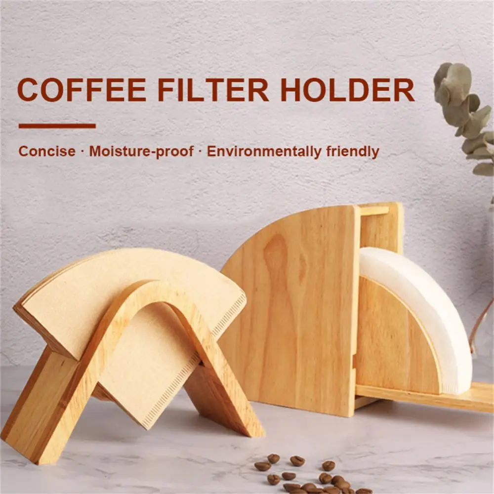 HandDripCoffeeFilterPaperHolderWithCoverV60ConeFilterPaper