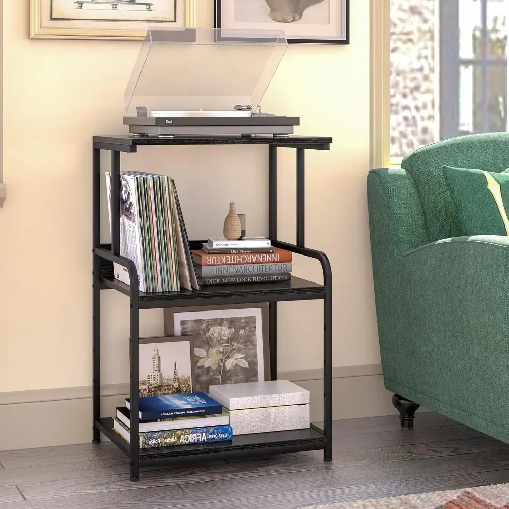 Printer Stand with Storage Shelf,3 Tier Printer Cart with Wheels,Mobile Printer Table