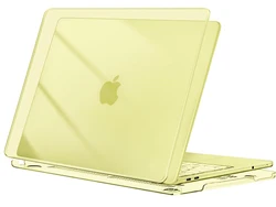 Crystal Light Hard Shell Scratch - Resistant Protective Laptop Cover for MacBook Noe 13 (YELLOW)