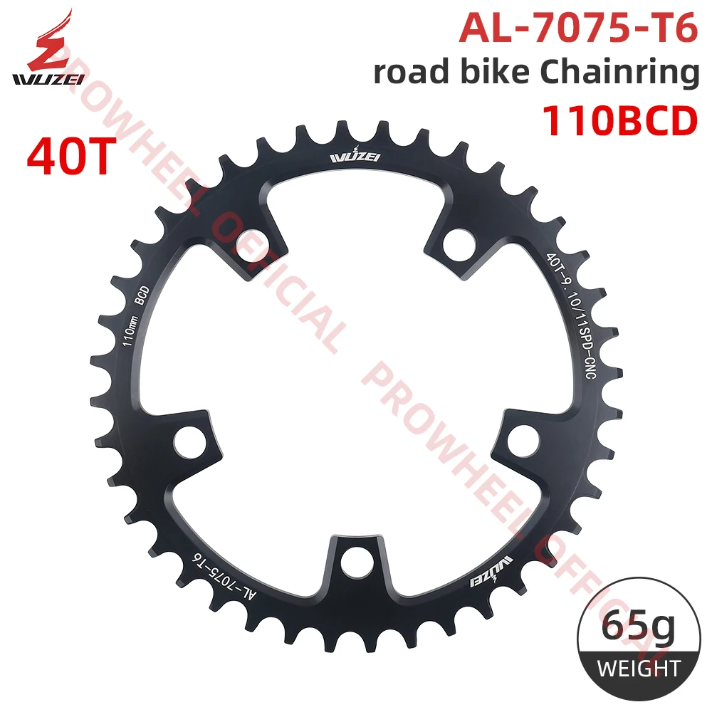 WUZEI 110BCD Rennrad Narrow Wide Kettenblatt 36T 38T 40T 42T 44T 46T 48T 50T 52T 54T 56T 58T 60T 110 BCD Fahrrad Kettenrad – Detail 11