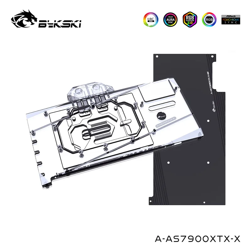 Bykski Water Block Serve Per Asus Tuf Gaming Radeon Rx 7900 Xtx/Xt Oc Dispositivo Di Raffreddamento Della Scheda Grafica Con Piastra Posteriore, A-As7
