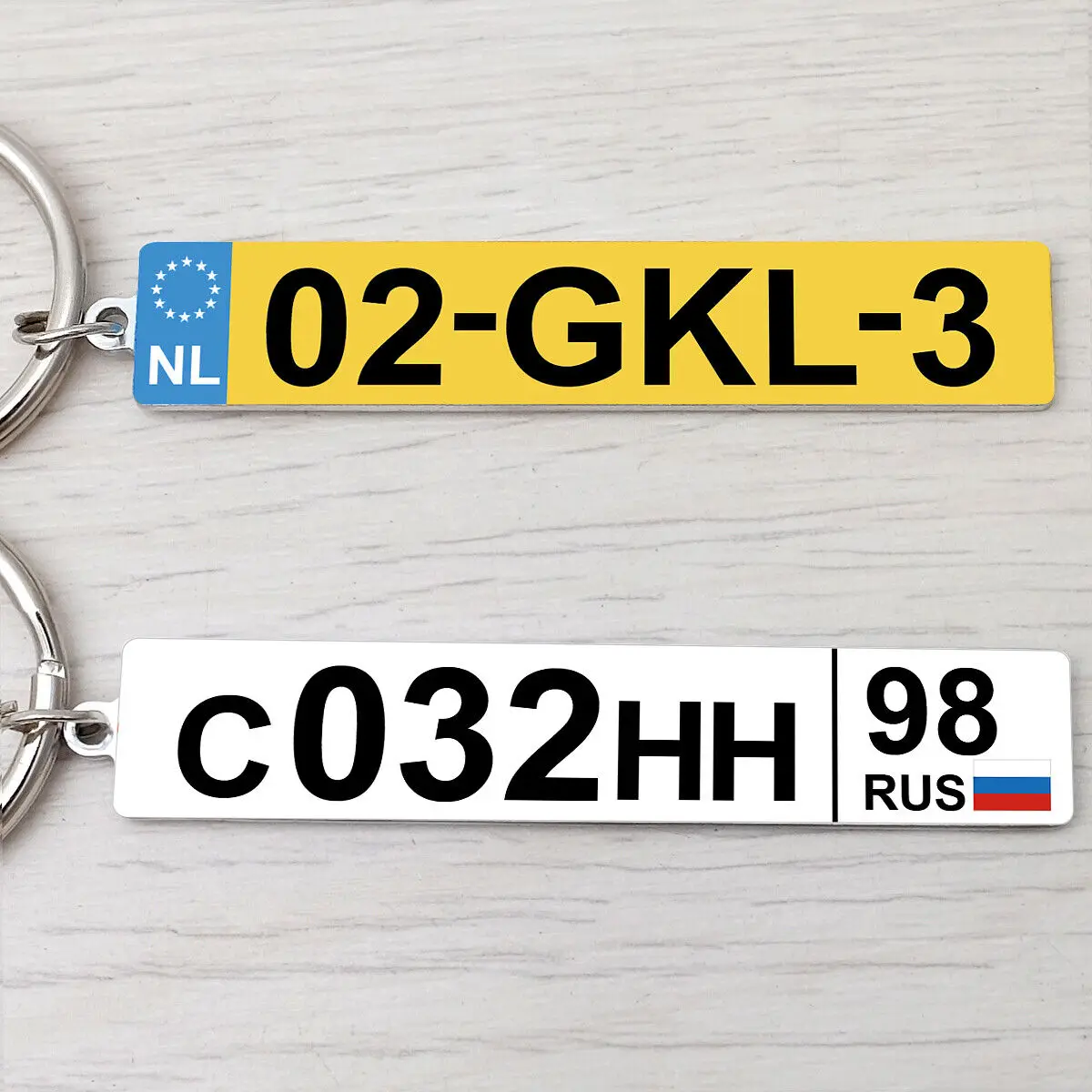 Personalized Car Number Plate Keychain Custom Car Plate Keychain Car License Plate Keychain New Driver Gift Anti-lost Keyring lost