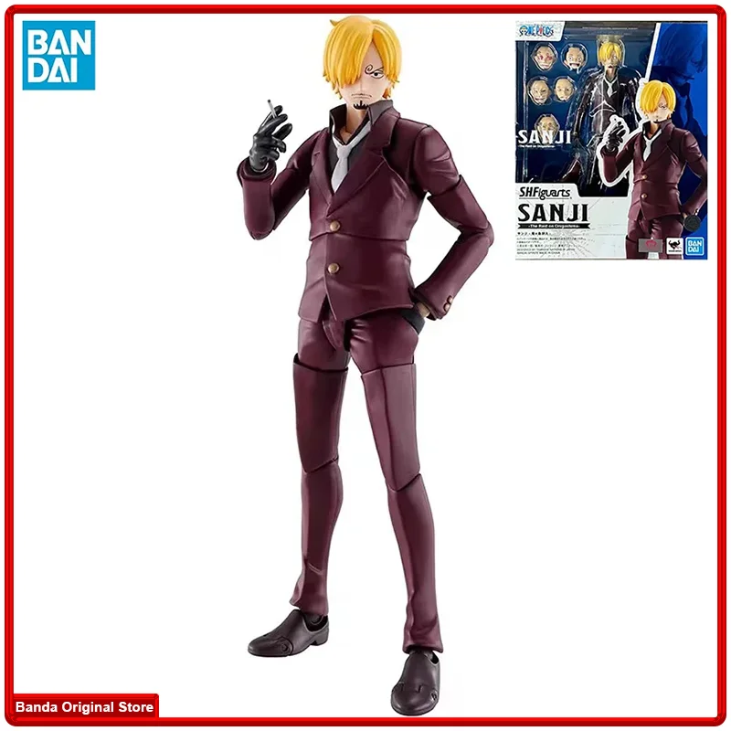 

100% In Stock Original Bandai S.H.Figuarts SHF One Piece Sanji The Raid On Onigashima Anime Action Collection Figures Model Toys