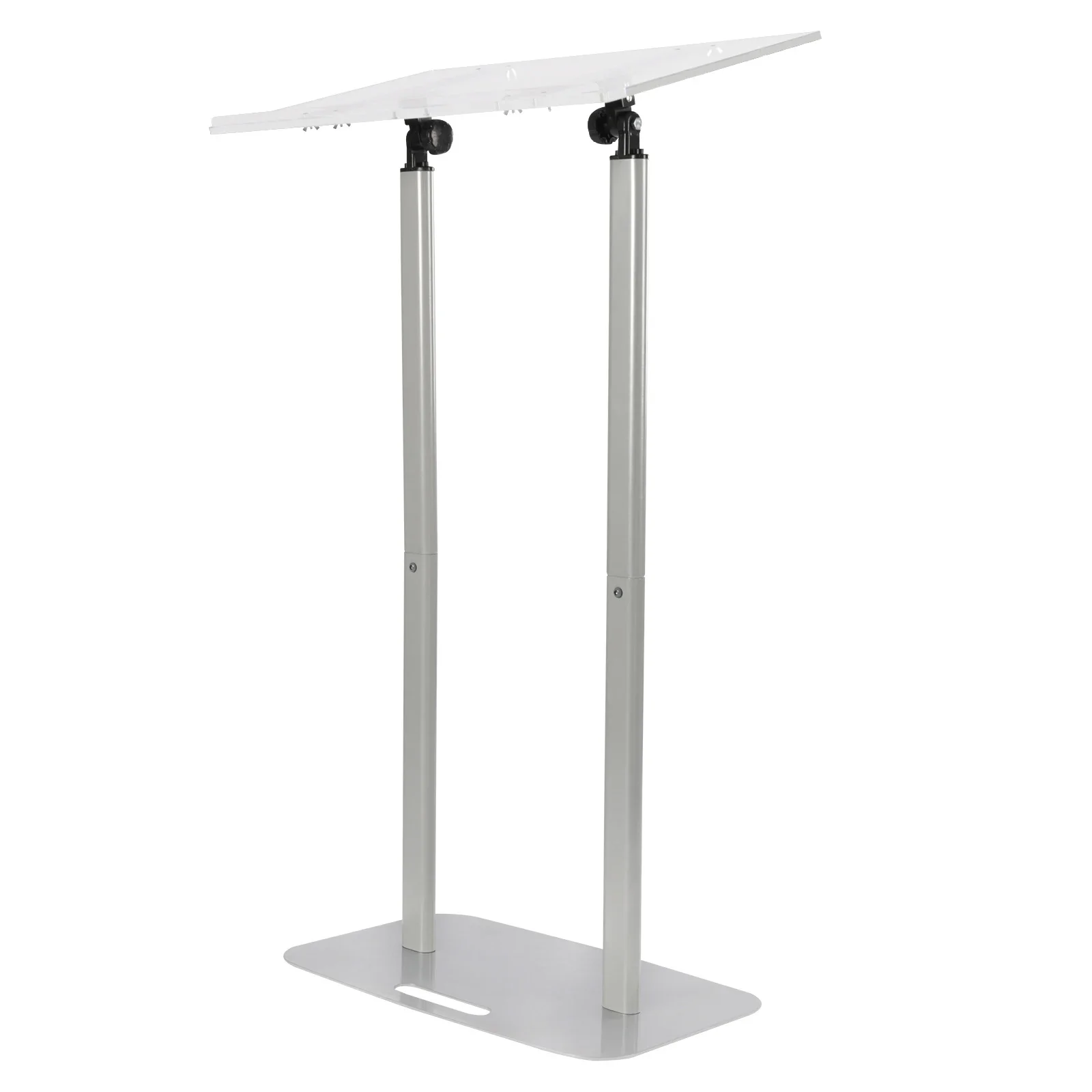 

Clear Podium Stand Acrylic Pulpits for Churches, Professional Portable Presentation Podium Lectern with Wide Reading Surface