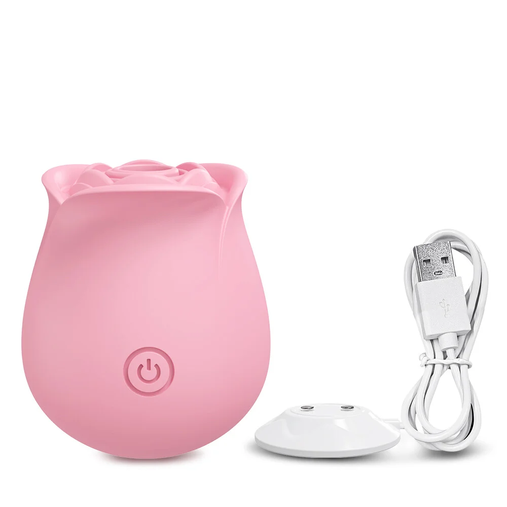 Adult Sex Toys Rose Dildo Vibrator - Adult Toys with 10 Sucking & Modes for Women, Rose Sucker Sex Toy Clitoral G Spot Vibrators