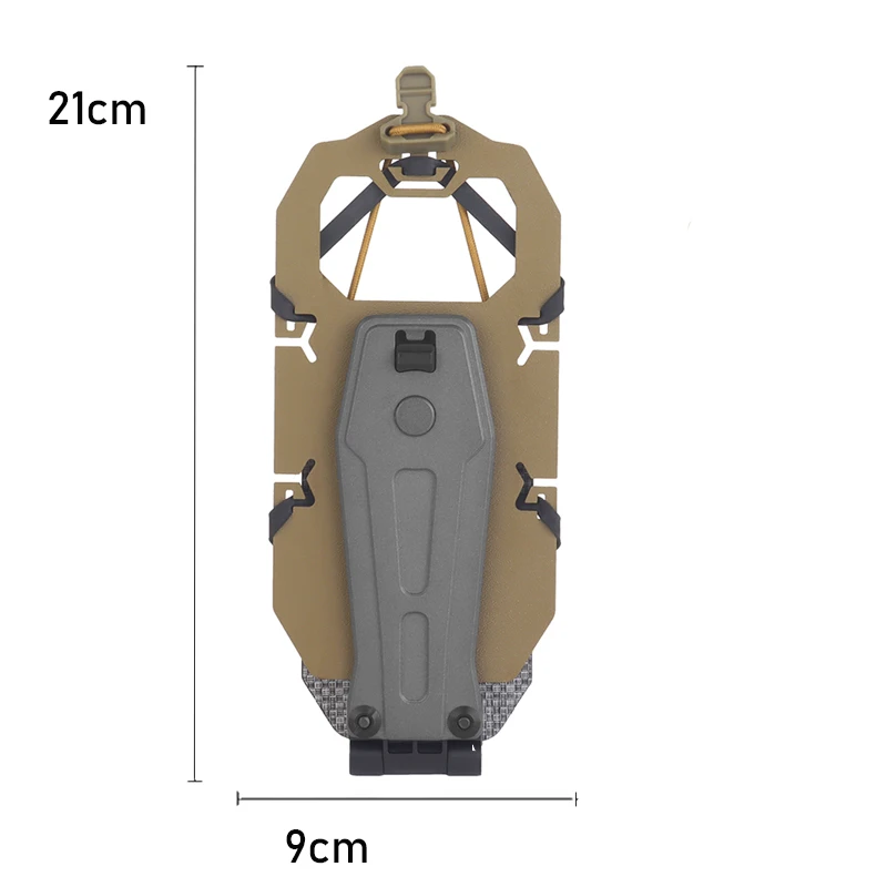 MOLLE folding navigation board, 90° rotating navigation adapter, hunting map package management panel. mobile phone holder 6