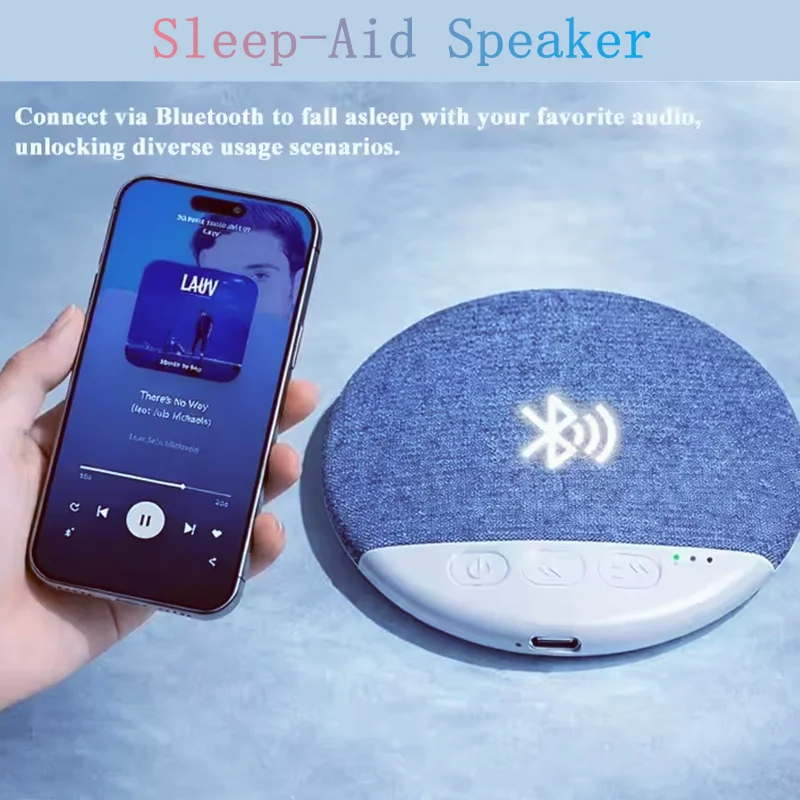 Portable Wireless Sleep Aid Speaker with HiFi Stereo and White Noise