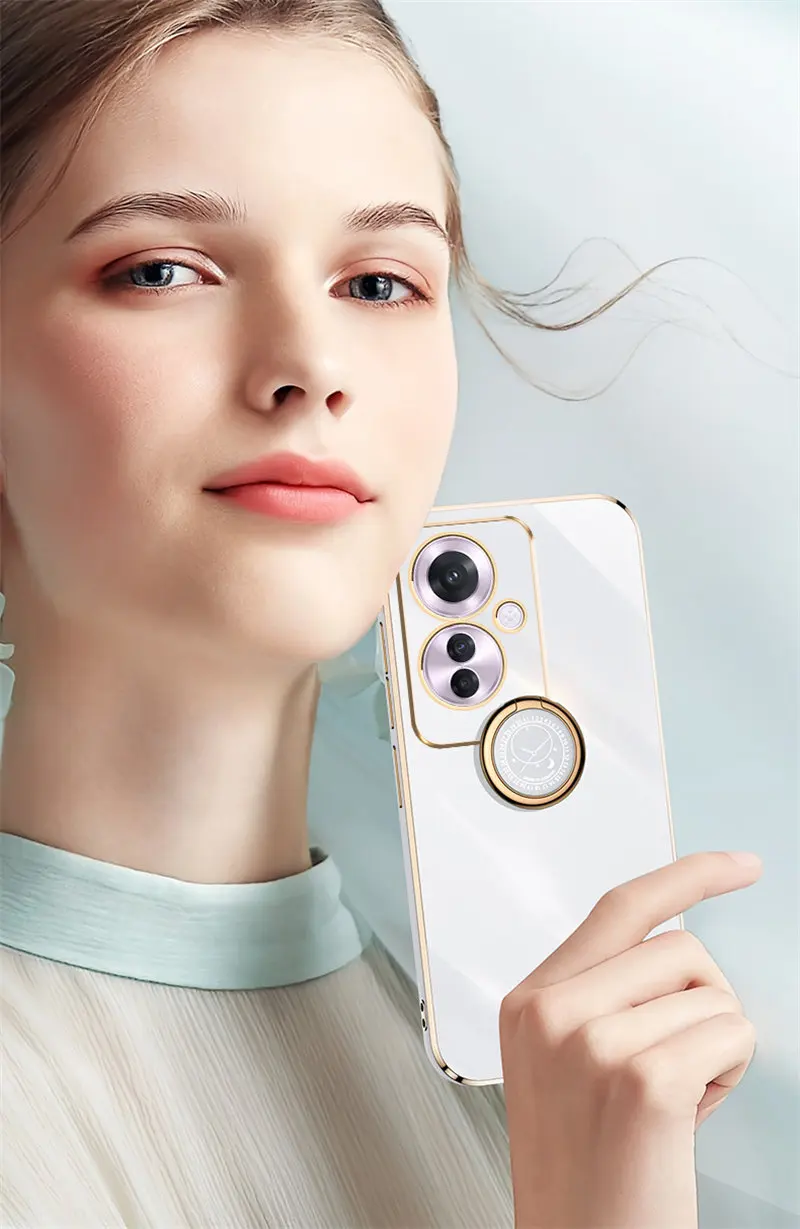 Enhanced Shockproof Plating TPU Silicone Bumper Soft Back Cover