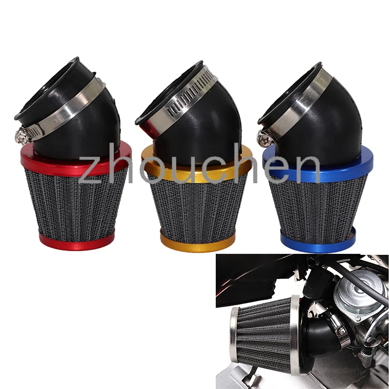 

1PC Universal 35mm 38mm 42mm 48mm Motorcycle Parts Air Filter Cleaner Intake Motorbike For ATV Scooter Pit Bike