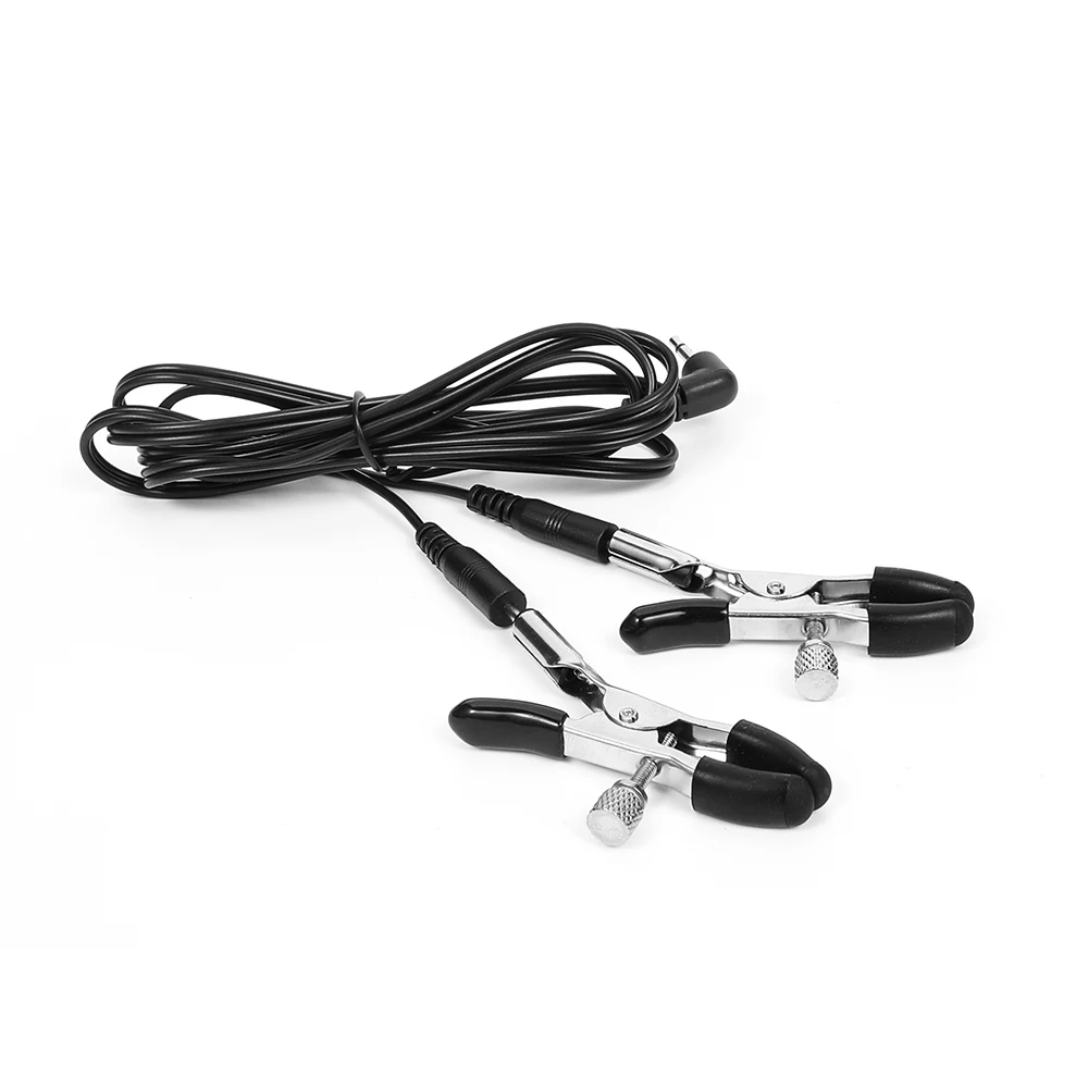 Sex Toy Electric Shock Nipple Clamps Breast Massager BDSM Toys Bondage Clitoris Clamp Stimulator Sex Toys for Man Women Games
