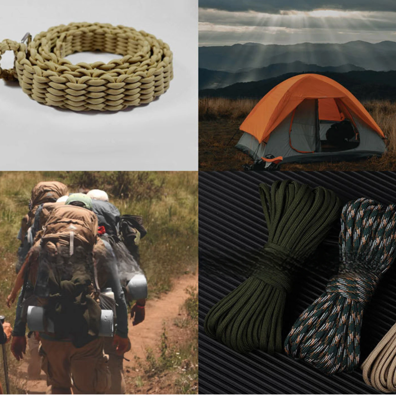 Paracorde En Nylon 4 Mm - 31 M - Résistance 250 Kg - Pour Camping, Survivalisme Et Bricolage - 4