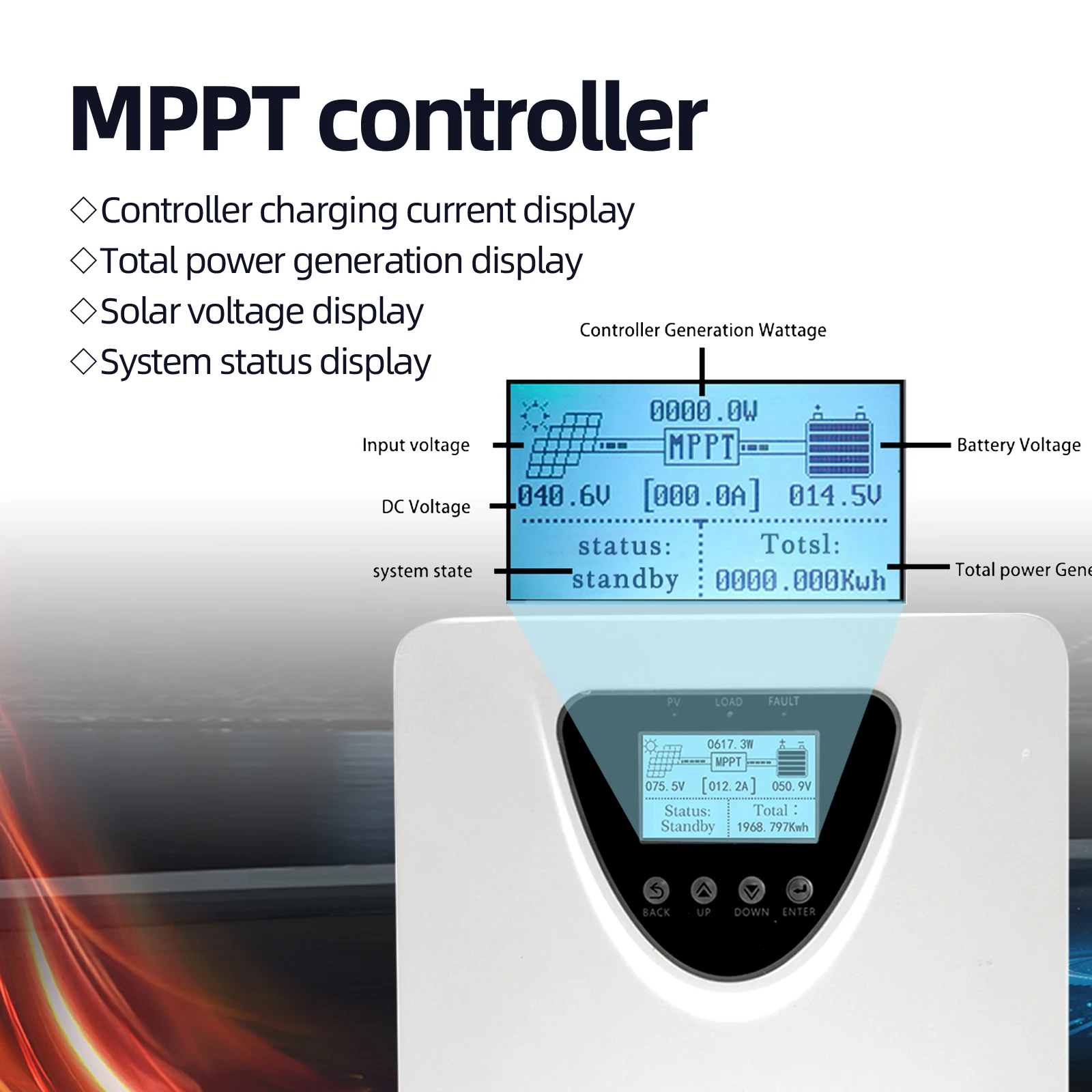MPPT 100A 150VDC Solar Panel Charge Controller 100A PV Regulator RS485 Monnitor For 12V to 96V Home System