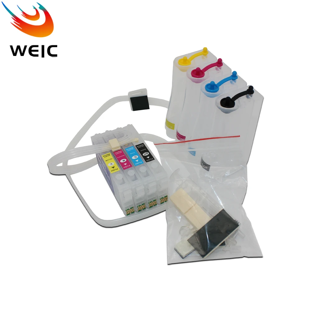 Ciss 연속 공급 시스템 칩 포함, 엡손 WF-4720 WF-4730 WF-4734 WF-4740 EC-4020 EC-4030 EC-4040 프린터, T802 802XL