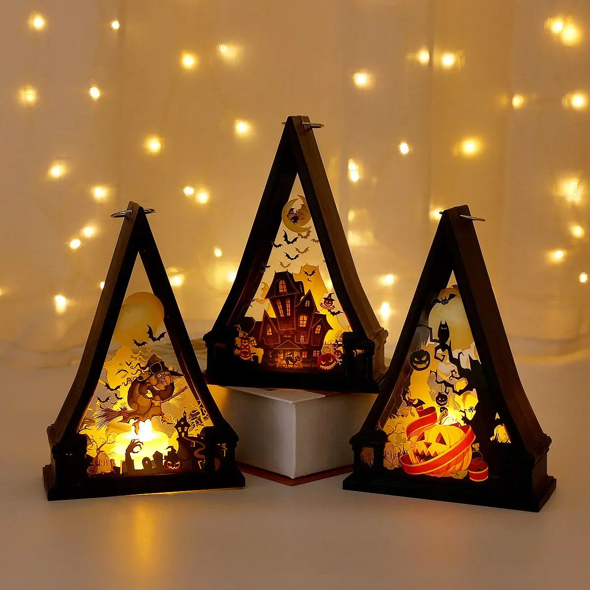 

Halloween decorations atmosphere dress up party dessert table ornaments