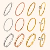 Bague mince Chic en corde torsadée pour femmes, bagues de mariage en métal en acier inoxydable, nouveaux bijoux de fête Vintage simples et élégants