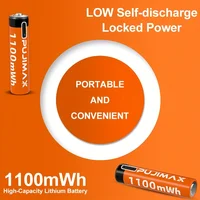 PUJIMAX 1.5V AA&AAA Rechargeable Lithium Battery 3400mWh/1100mWh, Type-C Port Charging Be Reused 1500 Times For Alarm Clocks 5