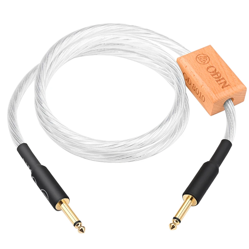 ODIN Hifi 6.5mm  Audio Cable Pure Silver OCC 6.35 Jack Male Aux Guitar Cable for Guitar Mixer Amplifier Speaker