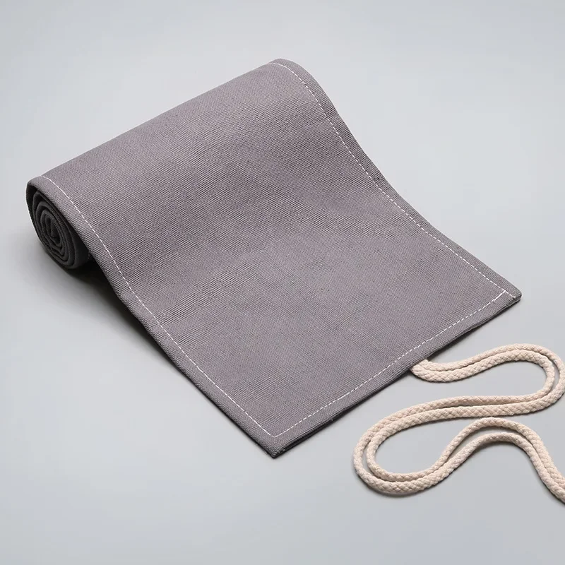 연필 케이스 학교 용품 학생 미술 펜 가방 파우치 캔버스 펜 랩 롤 메이크업 화장품 브러쉬 펜 보관 문구