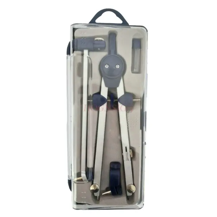 4개 세트 속도 조절 가능한 드로잉 클립 펜 컴퍼스 스프링 정밀 조정 대형 금속 학생용 드로잉 도구 세트 원형