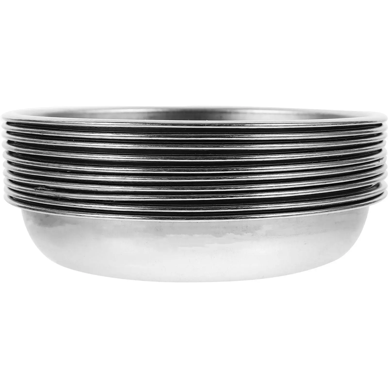 5 Stainless Steel Dessert Plates 9cm Mustard Bowls Sauce Dishes Kitchen Tableware Thickened Ideal Home Restaurant Use