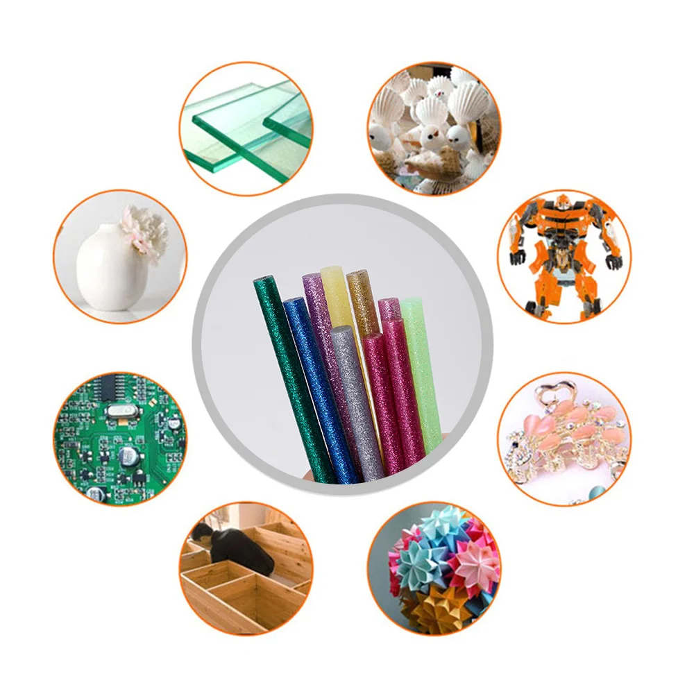 10Pcs 7x100mm Hot Melt Glue Sticks for 7mm Electric Glue Gun Craft Home DIY Hand Tool Car Dent Repair Adhesive Sealing Wax Stick