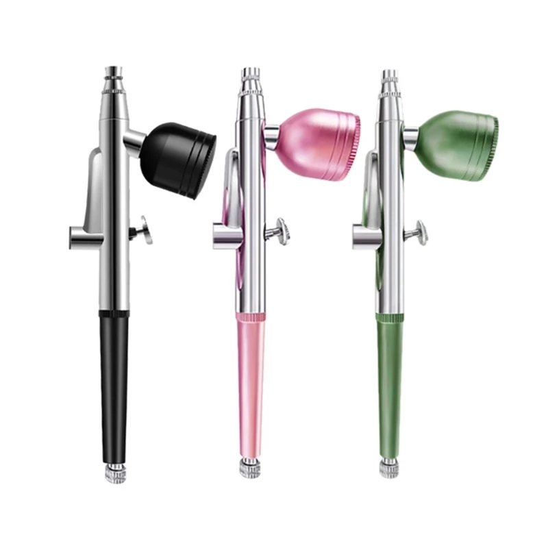 Double Action Airbrush Gravity Feed Verfspuitpistolen Cake Decorating Nail Art Manicure Model Tatoeëren Autolak Gereedschap E7CB