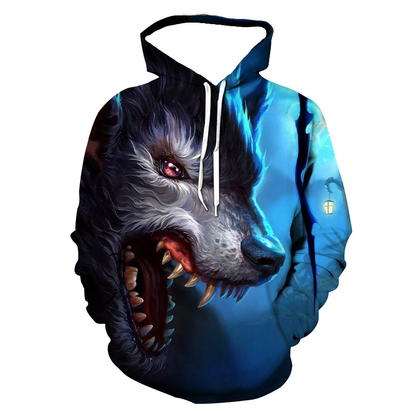 

Fierce Animal Pattern Men's 3d Print Hoodie New Hoodies And Sweatshirts Fashion Street Oversized Sweatshirt Comfort Clothing