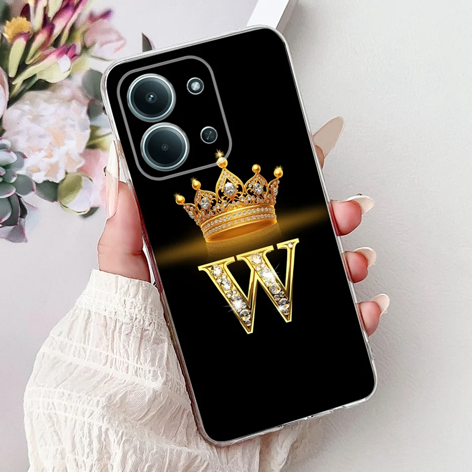 Luxury Letter Design Slim Phone Case - Soft Back Cover Coque