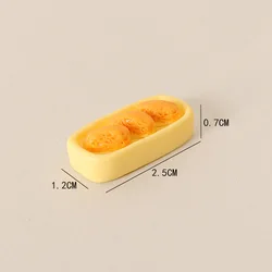 Mini Macaroon Cake Dollhouse Handmade Decorations - Food Play Resin Home Decor Crafts - 1pcs (Yellow)