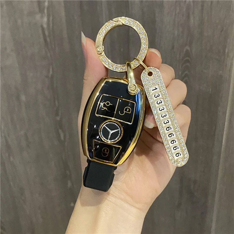 Cover Chiave/telecomando per Mercedes BenzW204 W463 W176 W251 W205 GLA CLA GLK GLC A C E S - Sf85e6347852d46ed9b0fe9e394974b02I