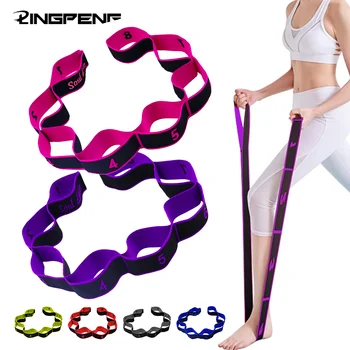 8 Section Style Dance Yoga Stretching Belt Pilates Fitness Tension Digital Elasticity Latin Elastic Stretch Resistance Band 1