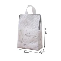 Enhanced Reusable Mesh Laundry Wash Bag for Delicate Clothing Care (20x30x8cm S)