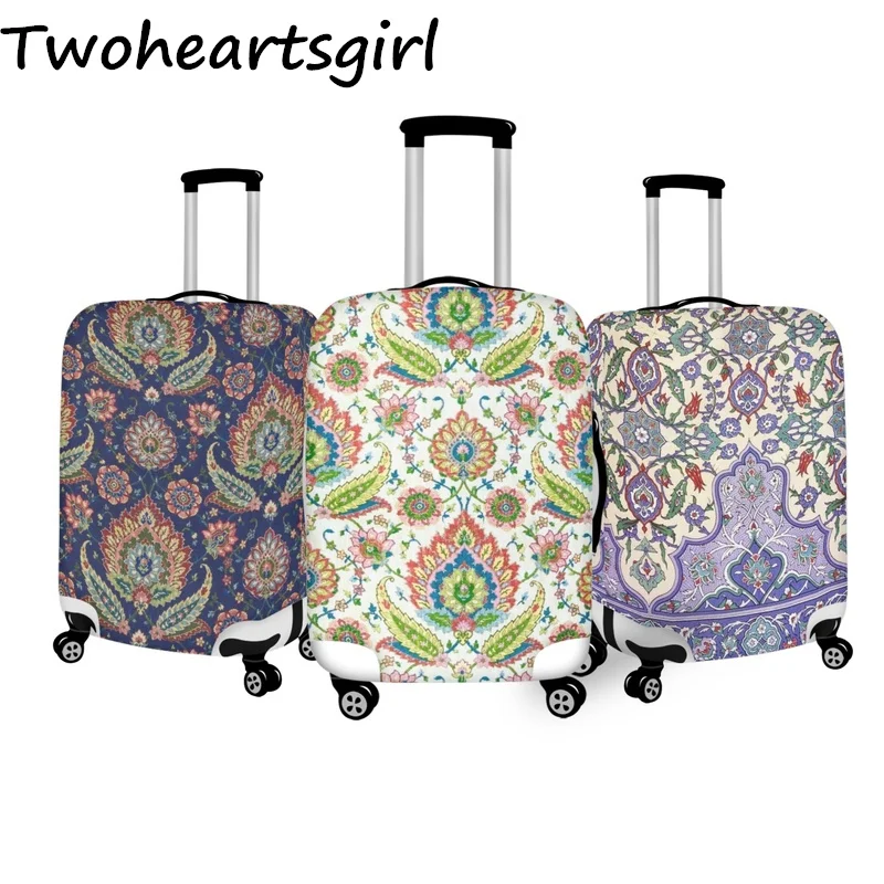 

Twoheartsgirl Bohemia Pattern Luggage Covers Durable Suitcase Protection Cover for 18''-32'' Inch Trolley Case Travel Accessory