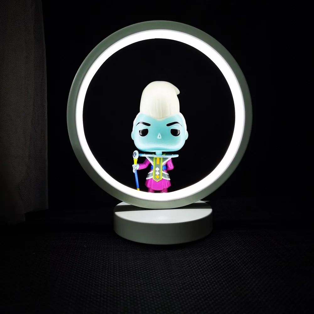 샤잠 크리에이티브 원형 분위기 LED 북유럽 스타일 단조 다리미, 5VU SB 플러그, 3 색 조명, 침실 야간 조명, 2024 인기 장난감