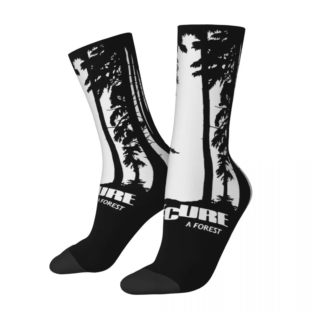 

Harajuku Women Men Socks Rock Band The Cure A Forest Merch Warm Skateboard Dress Socks All Season