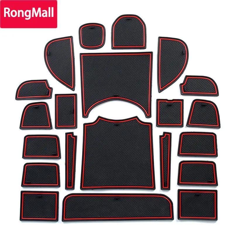 

Gate slot mats For Honda HR-V Vezel 2014-2017 Interior Accessories Door Groove Mat RED BLUE WHITE