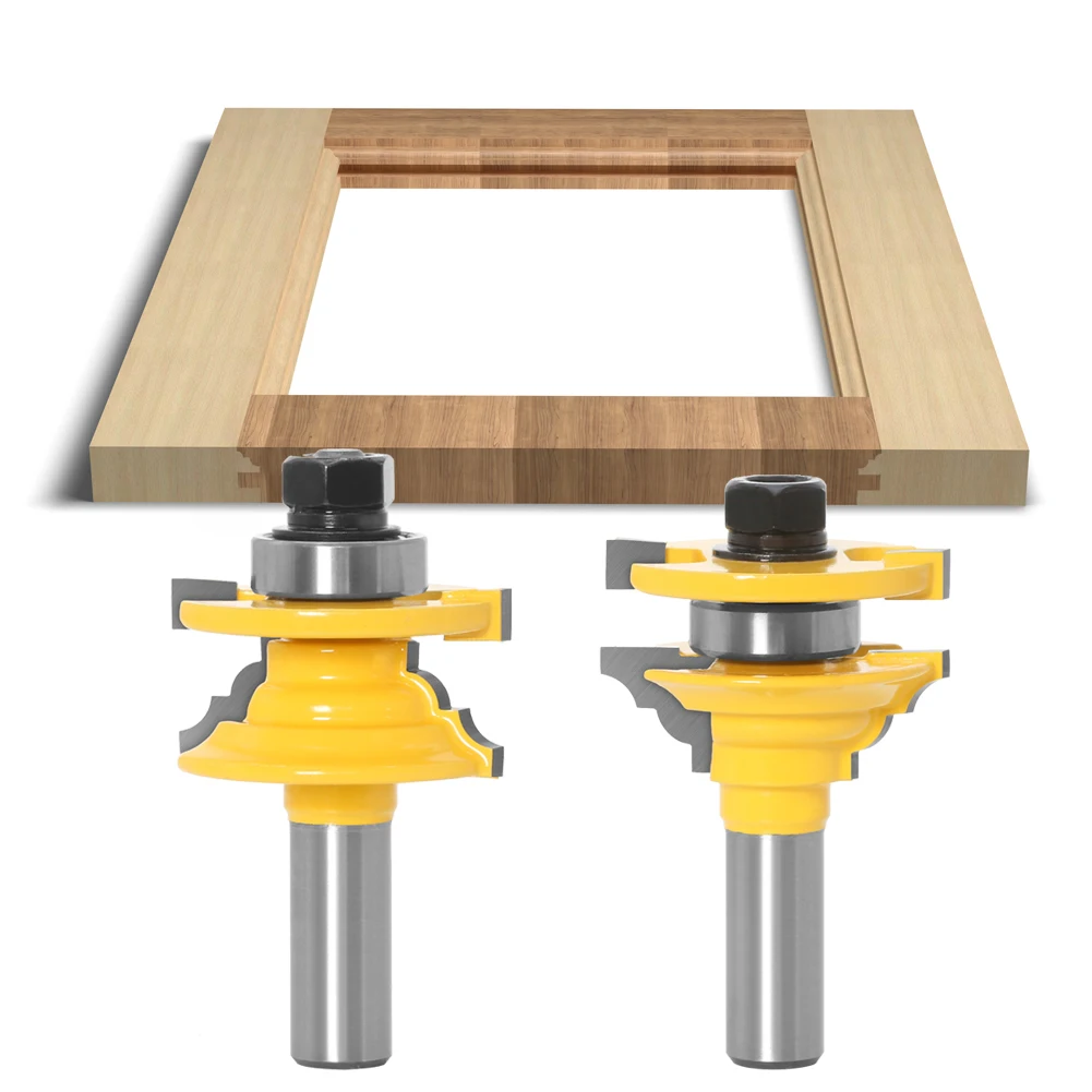 Generic 3pcset 12mm Shank Milling Cutter Wood Carving Rail Stile Ogee ...
