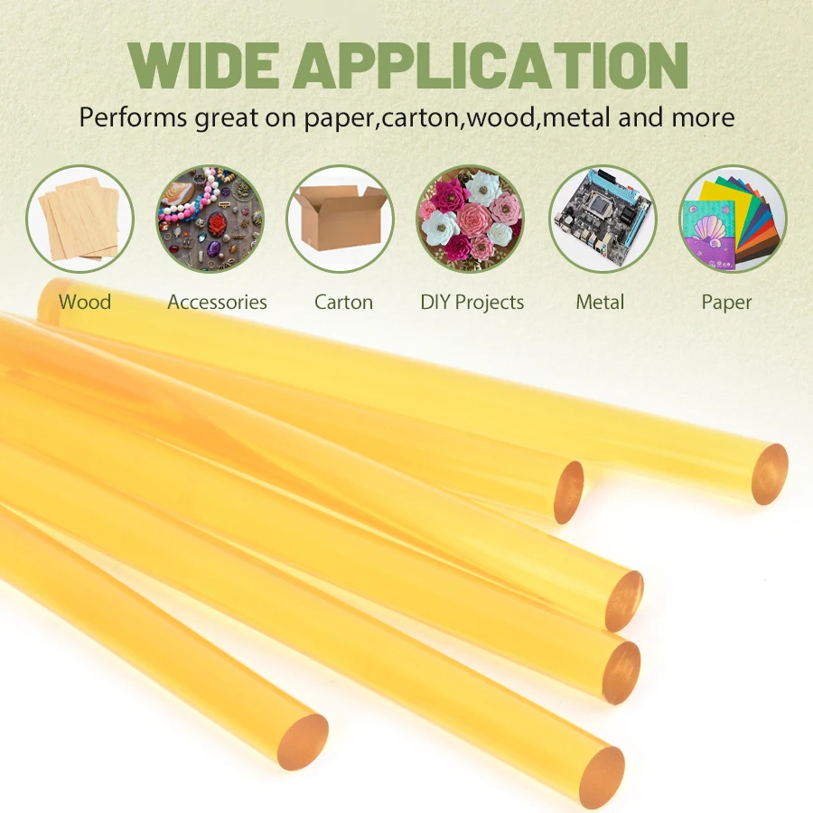K.S WIGS 3/9/18PCS 7mm x 100mm Transparent Glue Stick Craft Hand Repair Tool Hot Melt Glue Sticks for Gun DIY Art Alloy