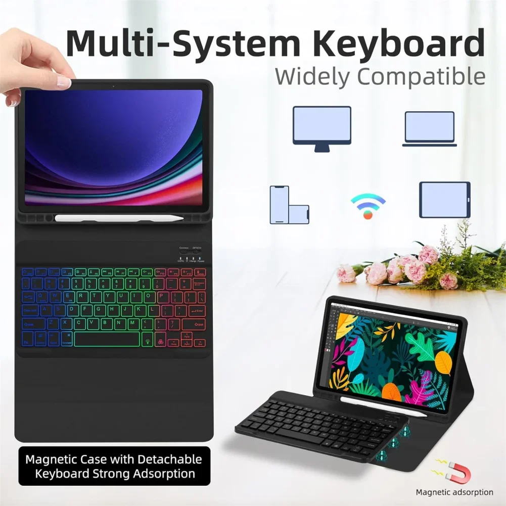 Wireless Detachable Backlit Keyboard Case