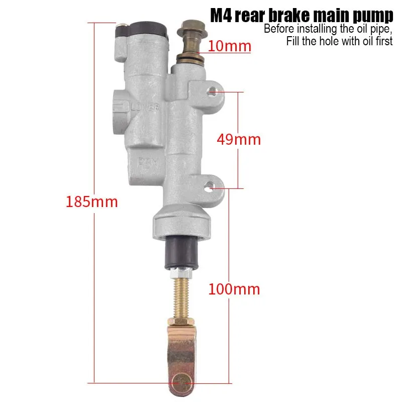 

Hydraulic Brake Pump Rear Brake Pump Motorcycle Rear Foot Retrofit Brake Master Cylinder for Rtf M4 M2 K5 Front Pump